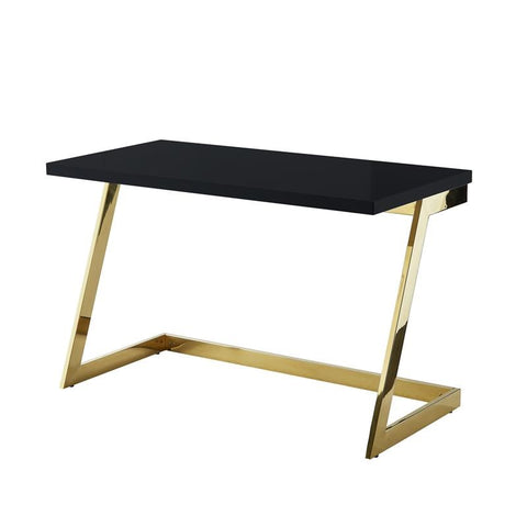 Posh Living Aluna Modern Stainless Steel Base Writing Desk