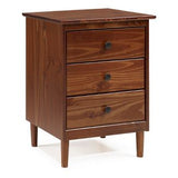 Classic Mid-Century Modern 3 Drawer Nightstand - Saracina Home