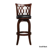 Verona Cherry Swivel 29-inch High Back Barstool by iNSPIRE Q Classic