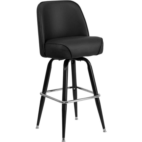 Flash Furniture Swivel Barstool - Vinyl - Black