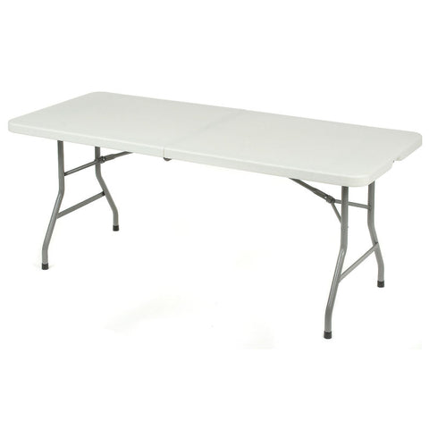 Interion® 6' Fold in Half Table - White