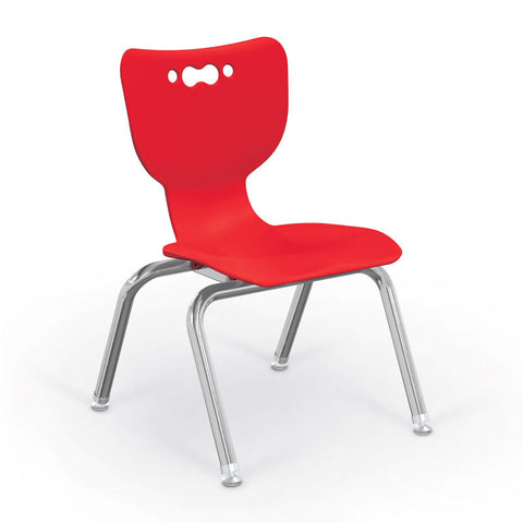 Balt® Hierarchy 12" Plastic Classroom Chair - Set of 5 - Red