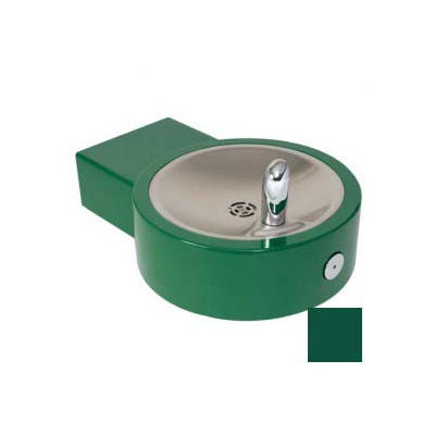 Murdock GRC75 Barrier Free, Round Steel Fountain, Lead Free Stainless Steel Bubbler, Green