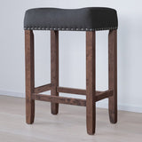 Firth Bar & Counter Stool Black/Dark Brown