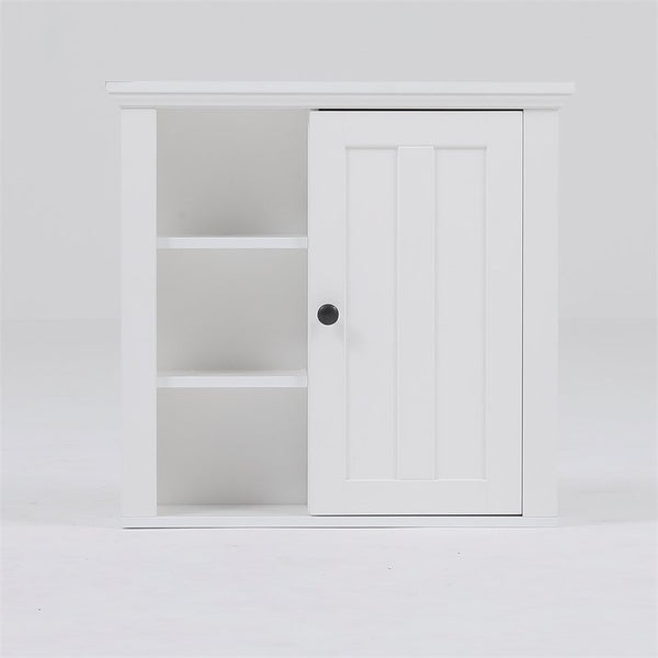 Luxen Home White Wood Bathroom Wall Cabinet Advanced Solutions Display