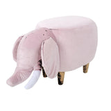 Rosie Velvet Elephant Ottoman by Christopher Knight Home