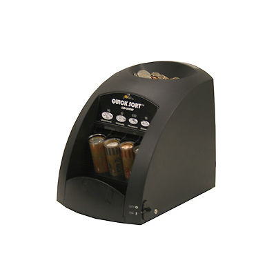 Royal Sovereign® CO-1000 1 Row Electric Coin Sorter, 240 Coins/Min, 300 Coin Hopper