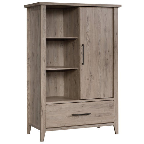 Contemporary Wood Bedroom Armoire in Laurel Oak