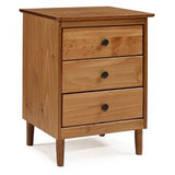 Classic Mid-Century Modern 3 Drawer Nightstand - Saracina Home