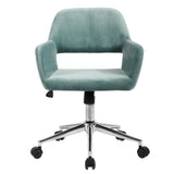 Porch & Den Sabrina Velvet Home Office Swivel Chairs