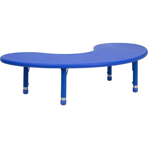 65" L x 35" W Adjustable Height Kidney Activity Table  65" L x 35" W Adjustable Height Kidney Activity Table Download Current Image (.PNG) 65" L x 35" W Adjustable Height Kidney Activity Table