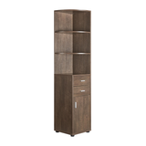 Ingol Contemporary Wood Corner Bookcase