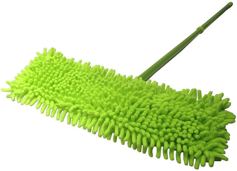 Microfiber Dust Mop with Handle Telescoping Pole Floor Cleaner Noodle Mop