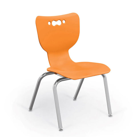 Balt® Hierarchy 16" Plastic Classroom Chair - Set of 5 - Orange