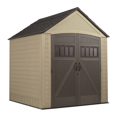 7-ft x 7-ft Roughneck Resin Storage Shed (Floor Included)