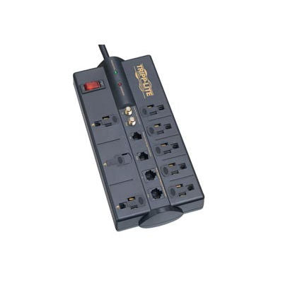 Tripp Lite TLP810NET Protect It! Surge Protector/Suppressor, 8 Outlets, 10' Cord, 3240 Joules