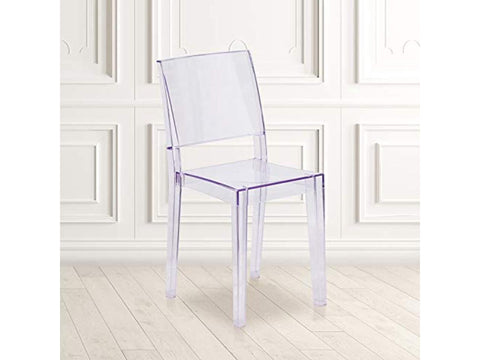 4 Pack Phantom Series Transparent Stacking Side Chair