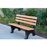 6' Recycled Plastic Comfort Bench