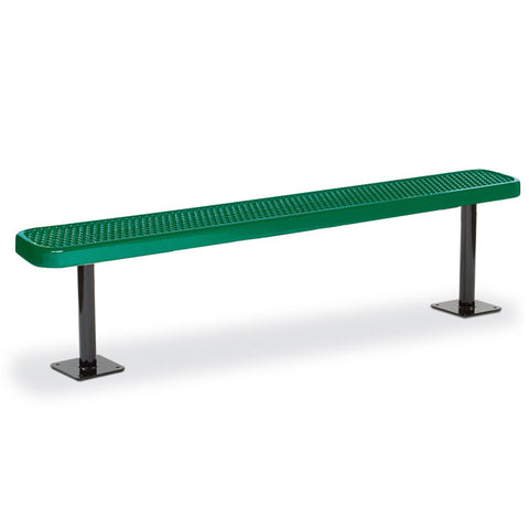 Victory 6' Exp Steel Flat Bench, Trad Edge, Surface Mount