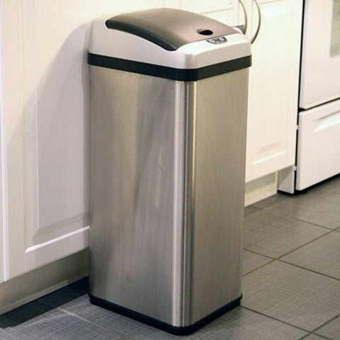 iTouchless IT13RX Trashcan RX Stainless Steel 13 gal. Trash Can Item # HN-ITH005