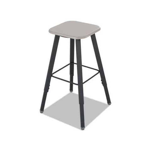 Safco AlphaBetter Adjustable-Height Student Stool, Beige/Black, MDF