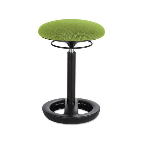 Safco Twixt Desk Height Ergonomic Stool, 22 1/2" High, Green Fabric