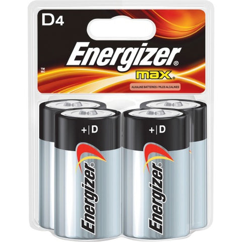Energizer Max Alkaline D Batteries, For Multipurpose - D - Alkaline - 48 / Carton