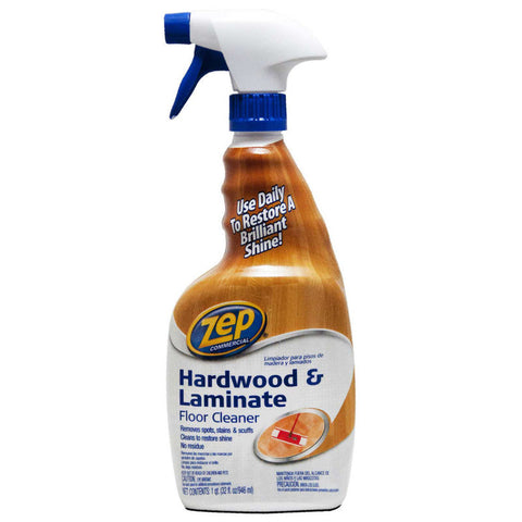 Zep® Hardwood & Laminate Floor Cleaner, 32 oz. Bottle, 12 Bottles - ZUHLF32
